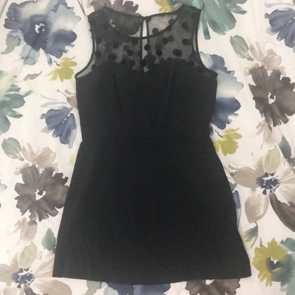 LC Lauren Conrad Dresses & Skirts - Lauren Conrad Sleeveless Polka Dot LBD Sz 14